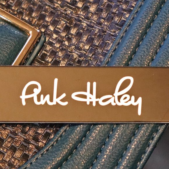 Pink Haley Dariela Weave Large Structure Tote Bag Blue - Picture 2 of 4